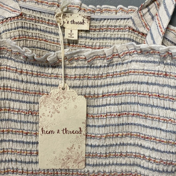 NWT Hem and Thread Halter Tank Top size S - Picture 3 of 5